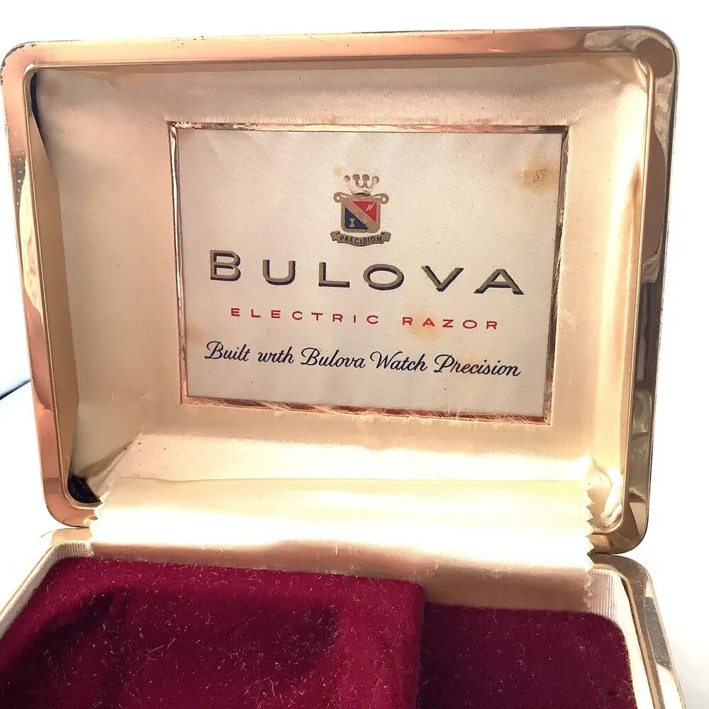 Bulova Vintage Box for Electric Razor Display Case Rare